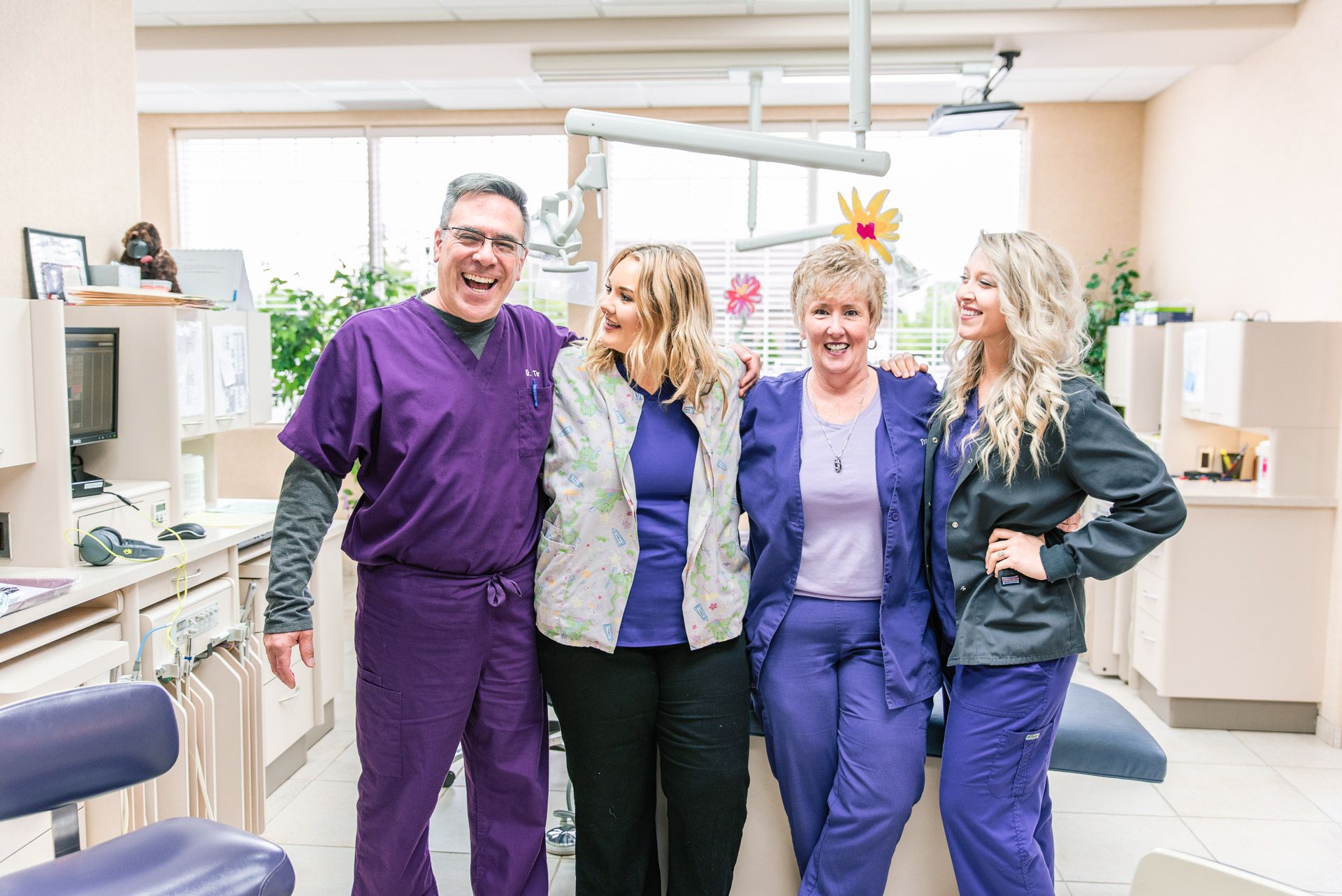 The Pediatric Dentistry team shares enthusiasm and camaraderie for serving their community.